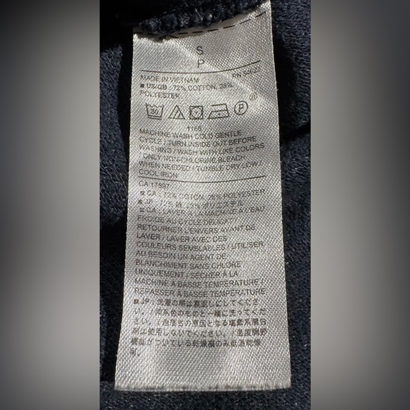 Dark Blue Banana Republic Mock Neck Sweater Turtleneck‎ S Cotton Blend EUC - Picture 4 of 7